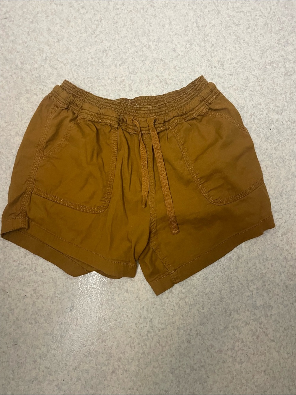 Market & Spruce Rust Drawstring Athletic Shorts